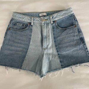 Forever21 Two-Toned High-Waisted Shorts